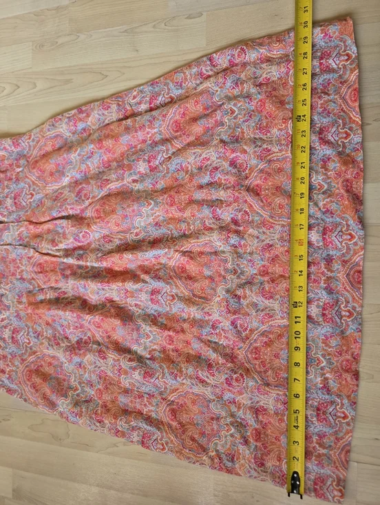 J.Jill Love Linen 100% Linen Paisley Print Dress With Pockets Size Mediun - Picture 8 of 13